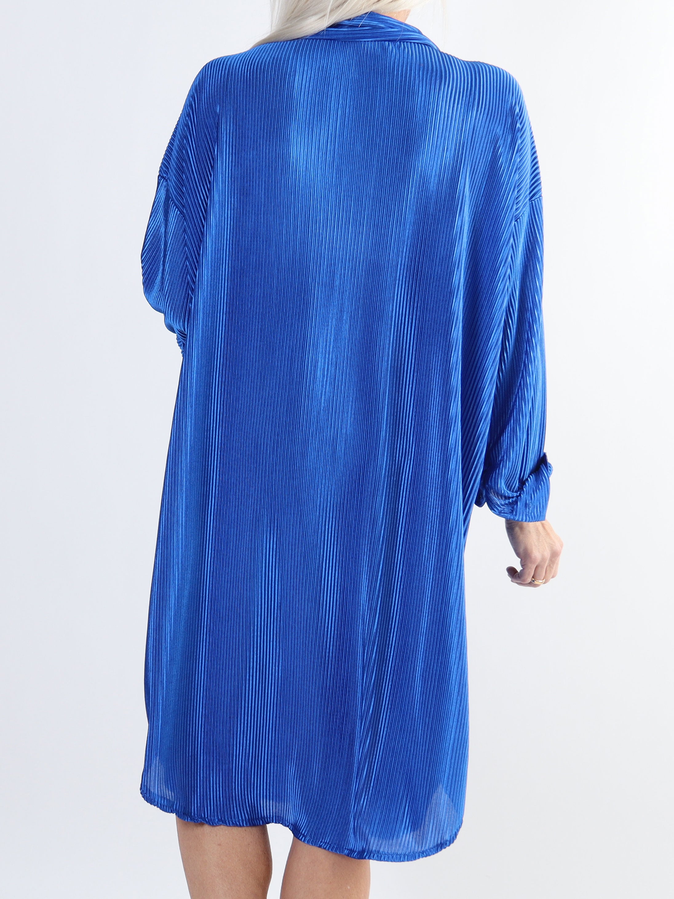 Bellatrix - Plus size skjortekjole i rib